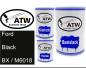 Preview: Ford, Black, BX / M6018: 500ml Lackdose + 500ml Klarlack + 250ml Härter - Set, von ATW Autoteile West.